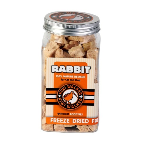 KIWI WALKER Freeze-dried treats Rabbit - treat for dog and cat - 75g KIWI WALKER Freeze-dried treats Rabbit - treat for dog and cat - 75g