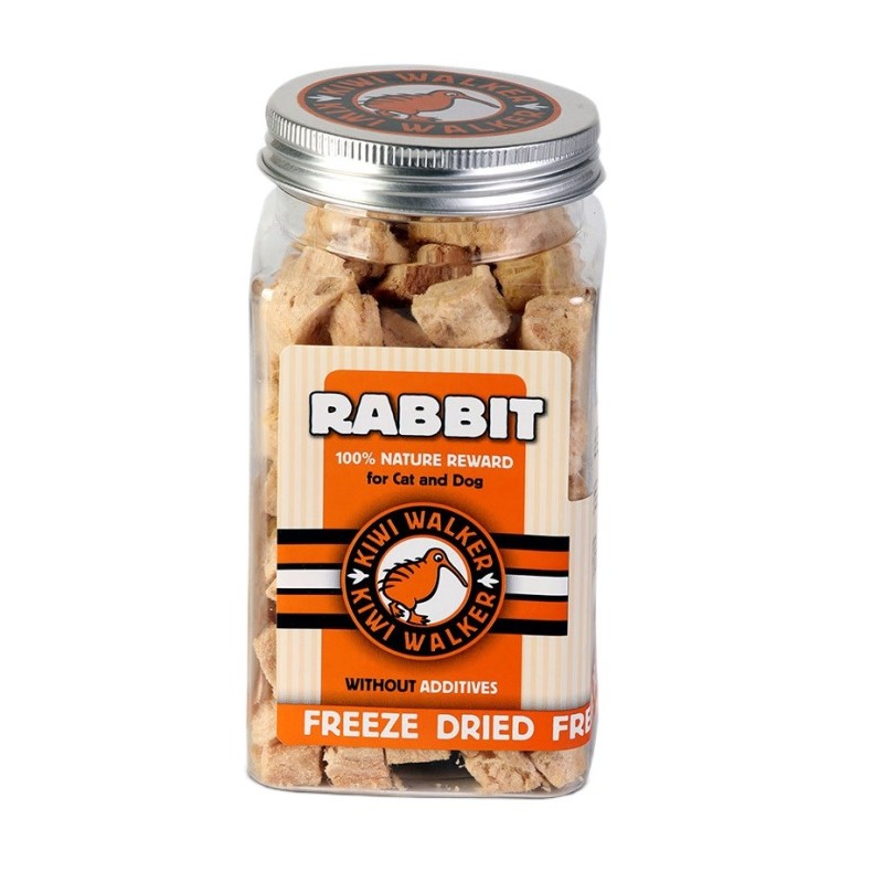 KIWI WALKER Freeze-dried treats Rabbit - treat for dog and cat - 75g