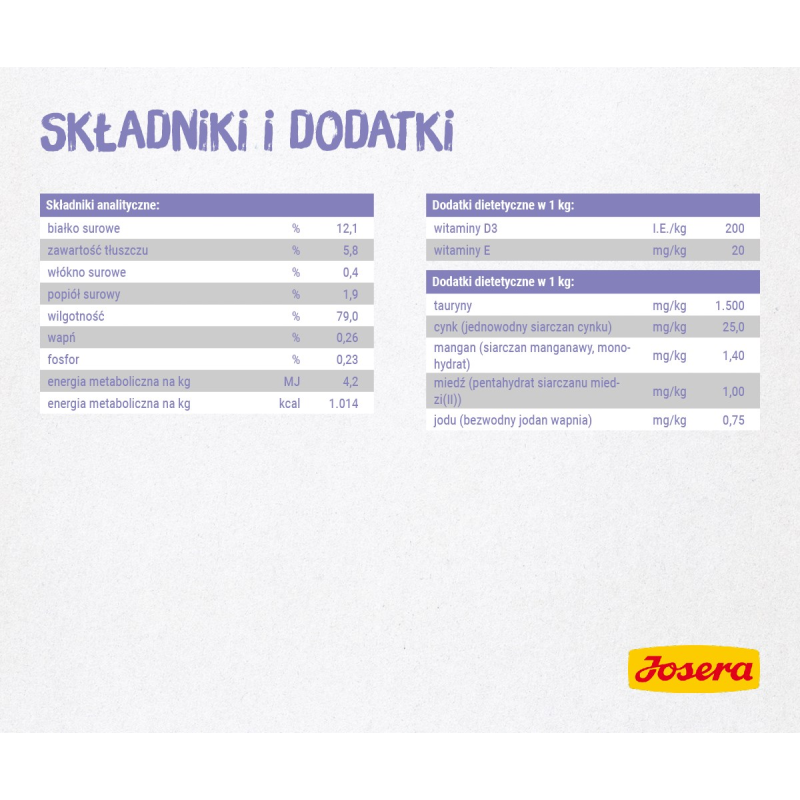 JOSERA Chicken fillet with veal - wet cat food - 70 g