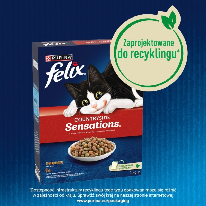 PURINA Felix Countryside Sensations - dry cat food - 1kg PURINA Felix Countryside Sensations - dry cat food - 1kg