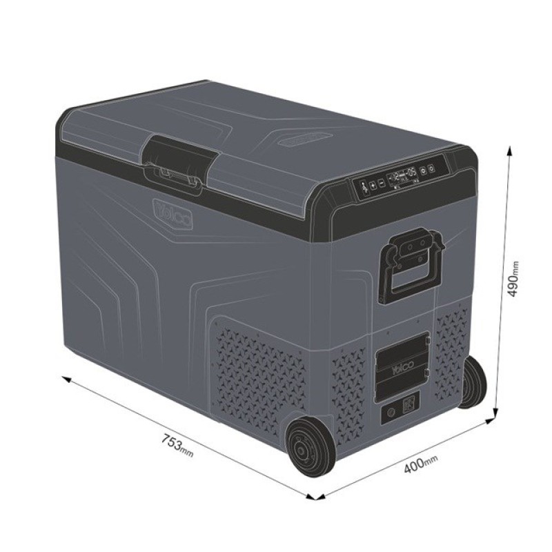 YOLCO TCX50 Carbon Portable compressor fridge YOLCO TCX50 Carbon Portable compressor fridge