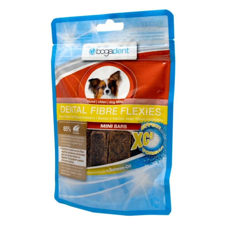 BOGAR Bogadent Dental fibre flexies Mini bars - dog treat - 70g