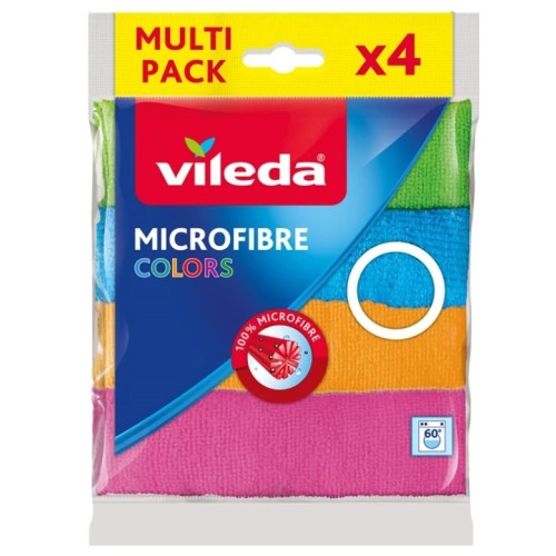 Cleaning Clothes Vileda Microfiber Colors 4 pc(s) Cleaning Clothes Vileda Microfiber Colors 4 pc(s)