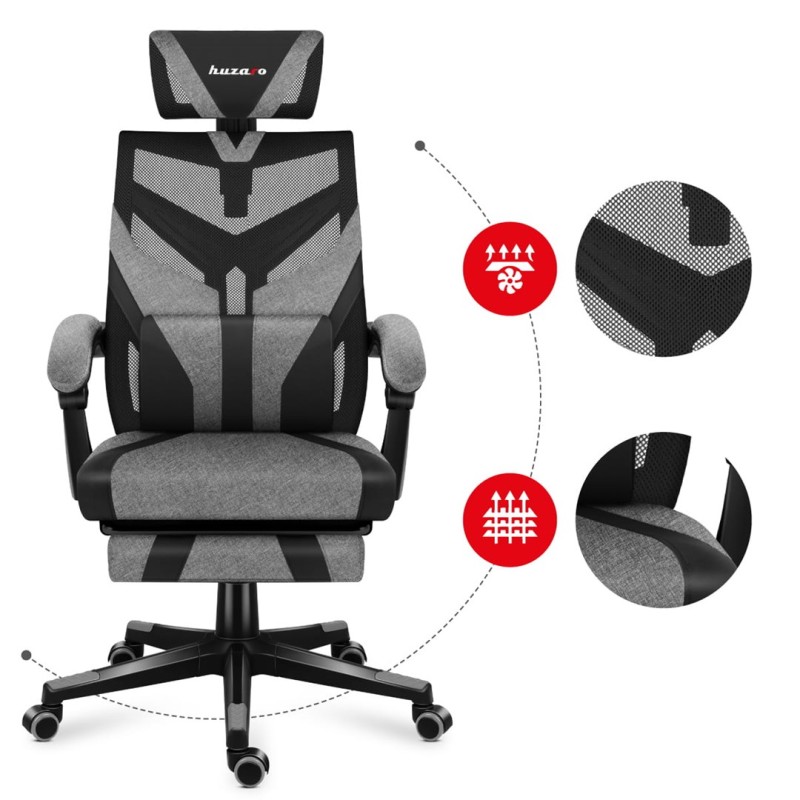 Huzaro Combat 5.0 Grey gaming chair Huzaro Combat 5.0 Grey gaming chair