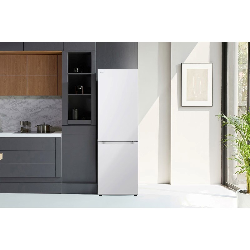 LG NatureFRESH GBV21L0ESW Fridge Freezer - White - E Rated