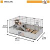 FERPLAST Modular 2 - cage for rabbit and domestic guinea pig - 109 x 72 x 56cm FERPLAST Modular 2 - cage for rabbit and domestic guinea pig - 109 x 72 x 56cm
