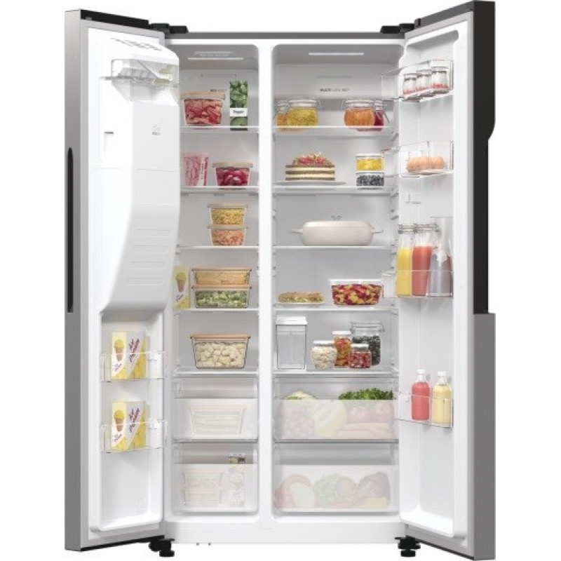 Gorenje NRR9185ESXL side-by-side refrigerator Freestanding 550 L E Silver Gorenje NRR9185ESXL side-by-side refrigerator Freestanding 550 L E Silver