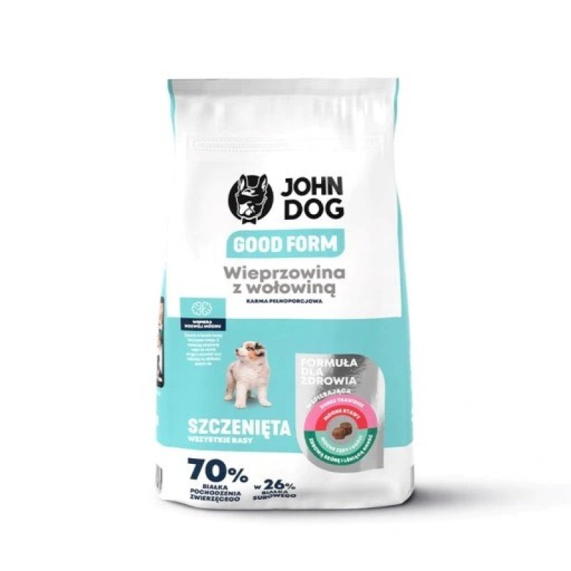 JOHN DOG Good Form Puppy Pork with beef - dry dog food - 12 kg JOHN DOG Good Form Puppy Pork with beef - dry dog food - 12 kg