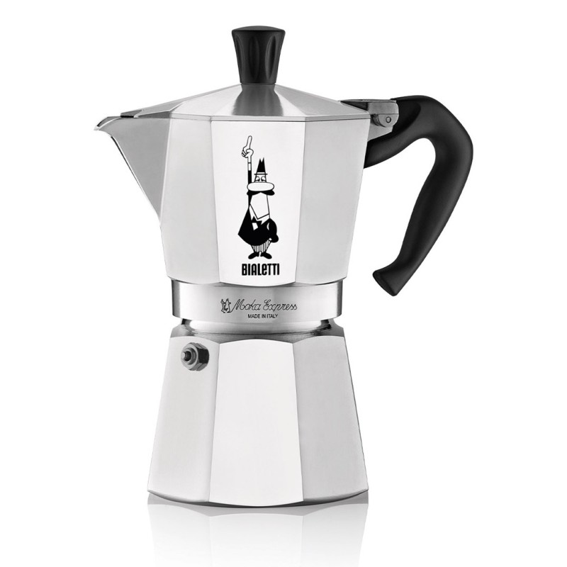 Bialetti Moka Express Moka pot 0.3 L Aluminium, Black
