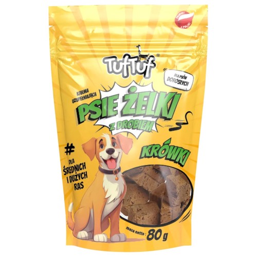 TUF TUF Psie żelki - poultry fudge - dog treat - 80g