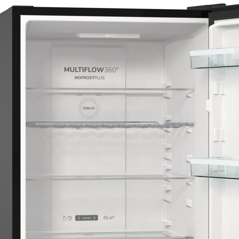 Gorenje NRK6192ABK4 fridge-freezer Freestanding 302 L E Black Gorenje NRK6192ABK4 fridge-freezer Freestanding 302 L E Black