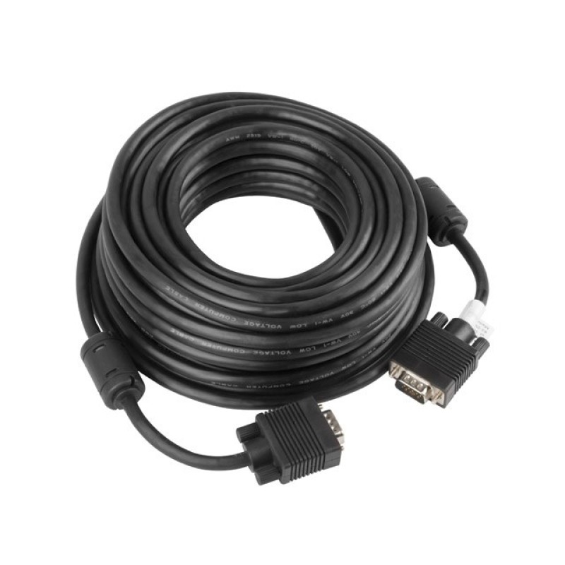 Lanberg CA-VGAC-10CC-0150-B VGA cable 15 m VGA (D-Sub) Black Lanberg CA-VGAC-10CC-0150-B VGA cable 15 m VGA (D-Sub) Black
