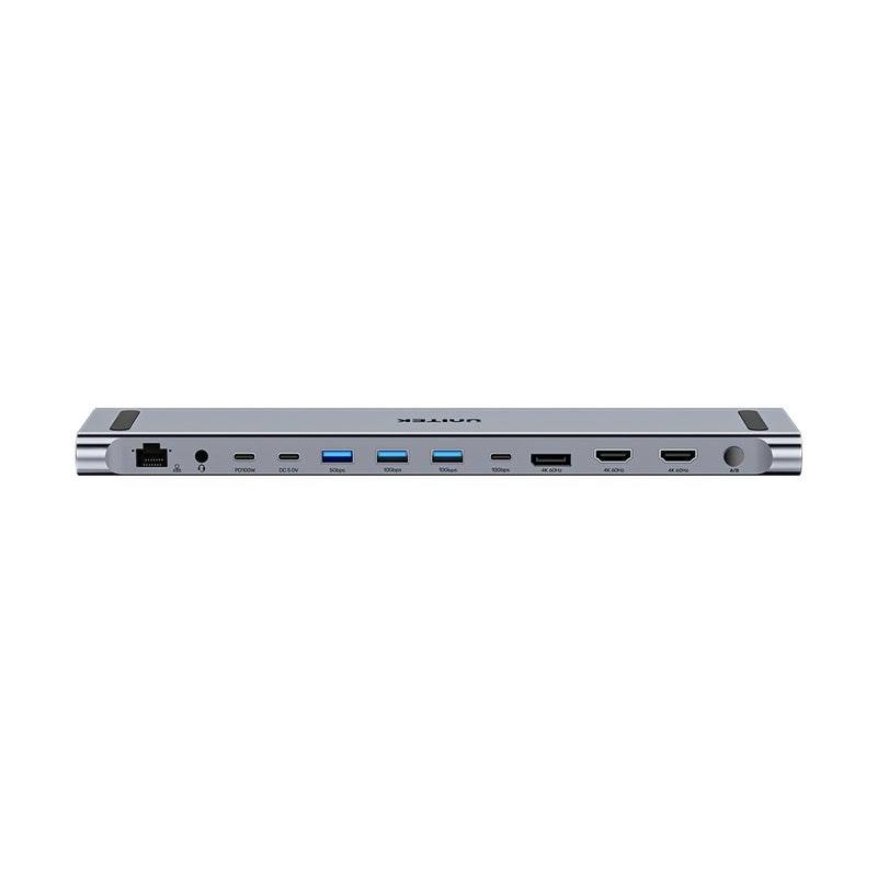 UNITEK 4K KVM DOCKING STATION, USB-C, HDMI WITH STAND