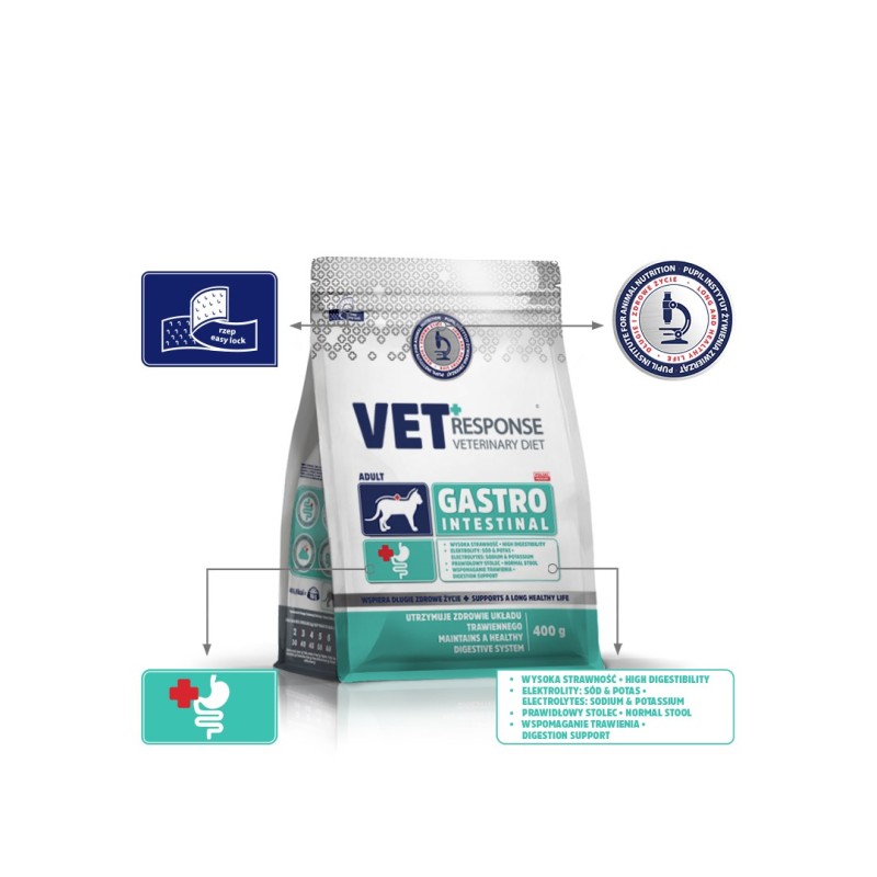 VET RESPONSE Gastrointestinal - dry cat food - 400g