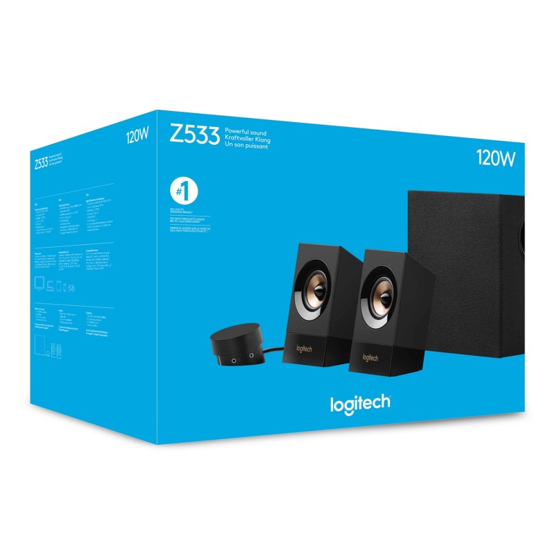 Logitech Z533 60 W Black 2.1 channels Logitech Z533 60 W Black 2.1 channels