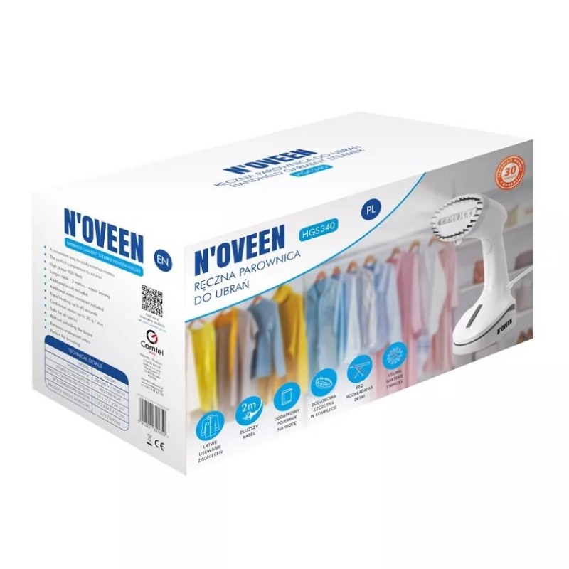Handheld Clothes Steamer N'oveen HGS340 Handheld Clothes Steamer N'oveen HGS340