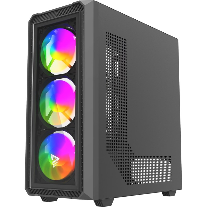 Savio Noctis Glass RGB Cube Black