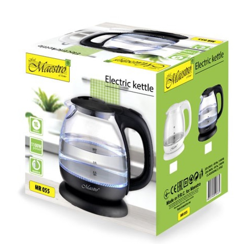 MAESTRO MR-055 electric kettle 1 L 1100 W (MR-055-WHITE) White