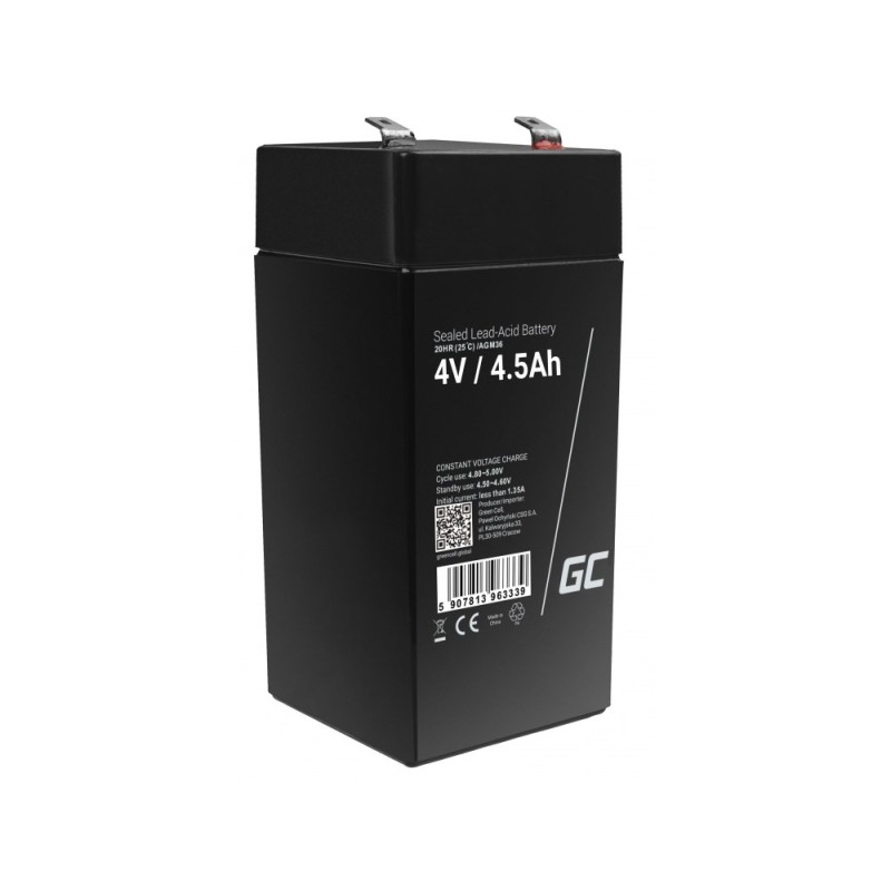 Green Cell AGM36 UPS battery VRLA AGM 4 V 4.5 Ah Green Cell AGM36 UPS battery VRLA AGM 4 V 4.5 Ah