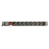 Gembird EG-PDU-014-C14 power distribution unit (PDU) 8 AC outlet(s) 1U Black