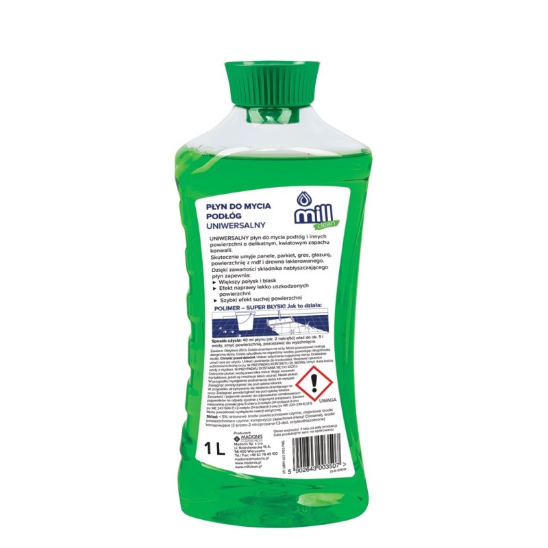 Mill Clean floor cleaner with lily of the valley fragrance 1 L Mill Clean floor cleaner with lily of the valley fragrance 1 L