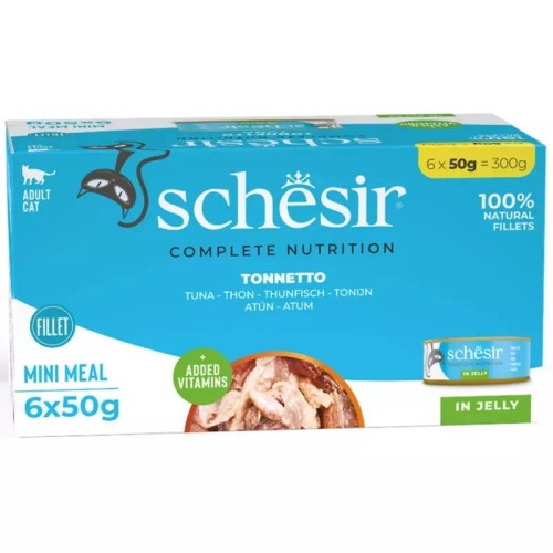 SCHESIR Tuna in jelly - wet cat food - 6x50g SCHESIR Tuna in jelly - wet cat food - 6x50g