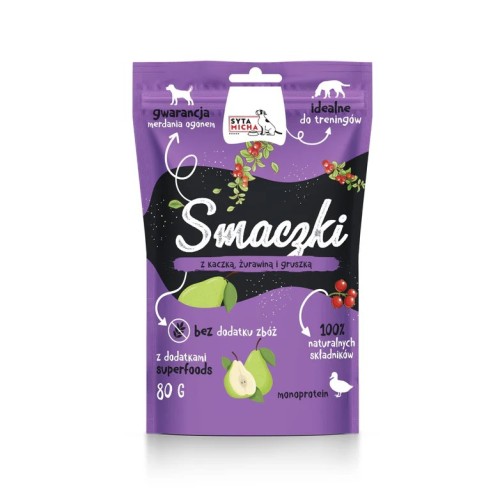 SYTA MICHA Duck, cranberry and pear treats - dog treat - 80 g SYTA MICHA Duck, cranberry and pear treats - dog treat - 80 g