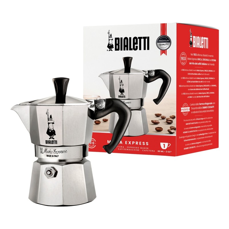 Bialetti Moka Express Moka pot 0.06 L Aluminium, Black Bialetti Moka Express Moka pot 0.06 L Aluminium, Black