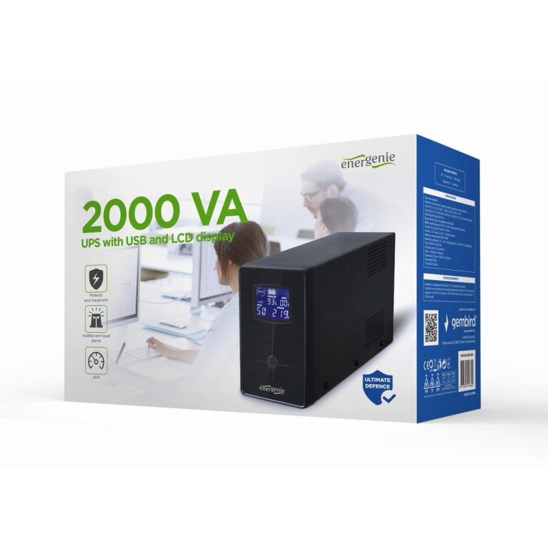 Gembird EG-UPS-035 uninterruptible power supply (UPS) Line-Interactive 2 kVA 1200 W 5 AC outlet(s) Gembird EG-UPS-035 uninterruptible power supply (UPS) Line-Interactive 2 kVA 1200 W 5 AC outlet(s)