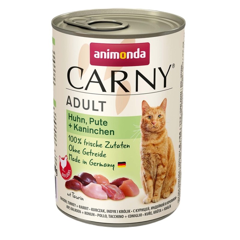 ANIMONDA Carny Adult Chicken, turkey, rabbit - wet cat food - 400g