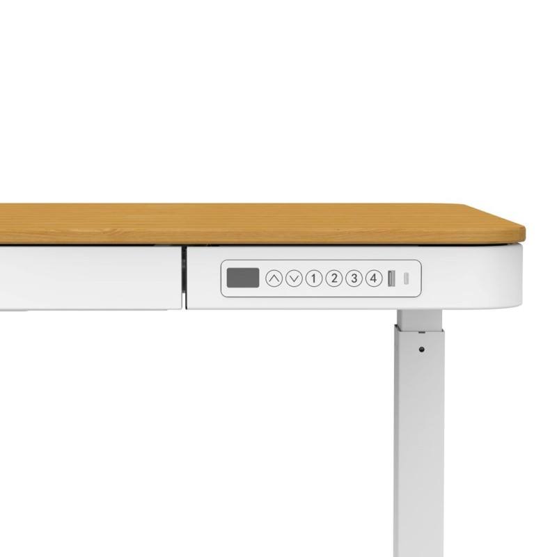ACTIVEJET desk with electric height adjustment 140x70 ET119W-C white/oak ACTIVEJET desk with electric height adjustment 140x70 ET119W-C white/oak