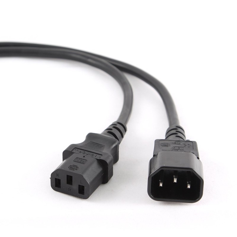 Gembird PC-189 power cable Black C14 coupler Gembird PC-189 power cable Black C14 coupler
