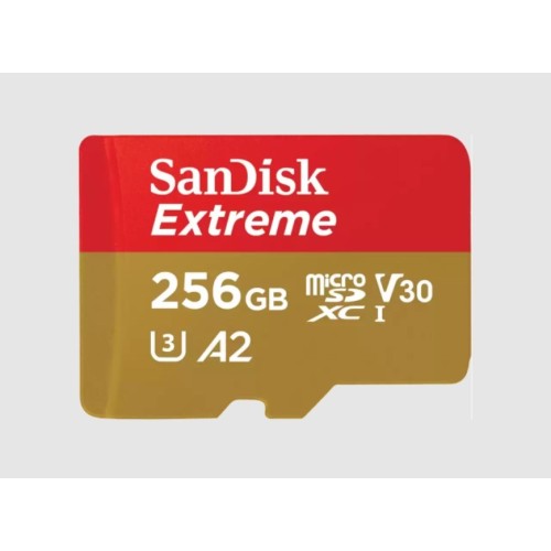 SanDisk Extreme 256 GB MicroSDXC UHS-I Class 10 SanDisk Extreme 256 GB MicroSDXC UHS-I Class 10