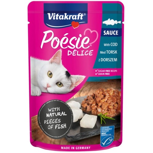 VITAKRAFT POESIE DELICE cod for cats - wet cat food - 85 g VITAKRAFT POESIE DELICE cod for cats - wet cat food - 85 g