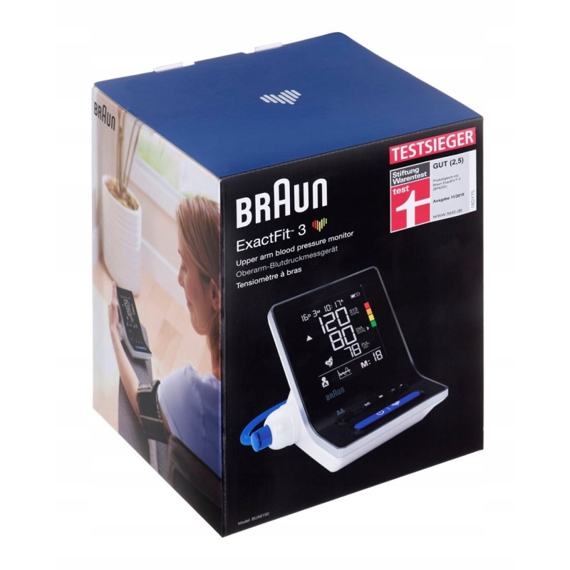 Braun ExactFit 3 BUA6150WE Upper arm Automatic 2 user(s) Braun ExactFit 3 BUA6150WE Upper arm Automatic 2 user(s)