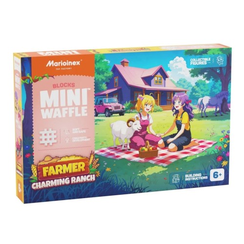 MARIOINEX Mini Waffle Farmer Building Blocks Charming ranch, 112 pieces MARIOINEX Mini Waffle Farmer Building Blocks Charming ranch, 112 pieces