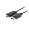 Lanberg CA-DPHD-11CC-0010-BK cable gender changer DisplayPort HDMI Black Lanberg CA-DPHD-11CC-0010-BK cable gender changer DisplayPort HDMI Black