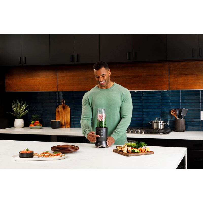 NutriBullet NB1206DGCC blender 0.9 L Tabletop blender 1200 W Black, Transparent