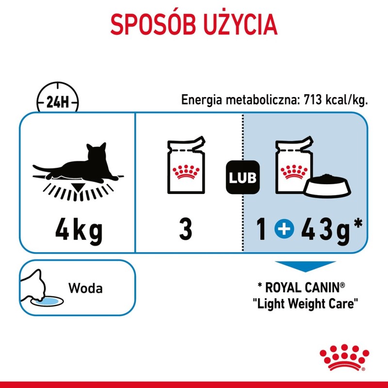 ROYAL CANIN FCN Light Weight Care in jelly - wet food for adult cats - 12x85g ROYAL CANIN FCN Light Weight Care in jelly - wet food for adult cats - 12x85g