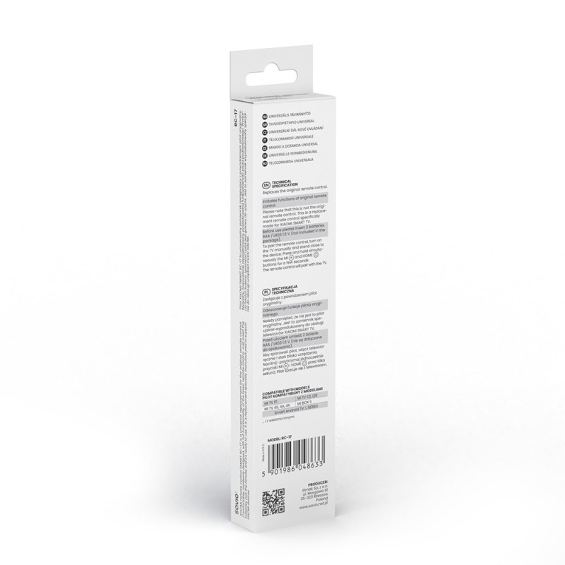 Savio SAVPILOTRC17 XIAOMI remote control IR/Bluetooth TV Press buttons Savio SAVPILOTRC17 XIAOMI remote control IR/Bluetooth TV Press buttons