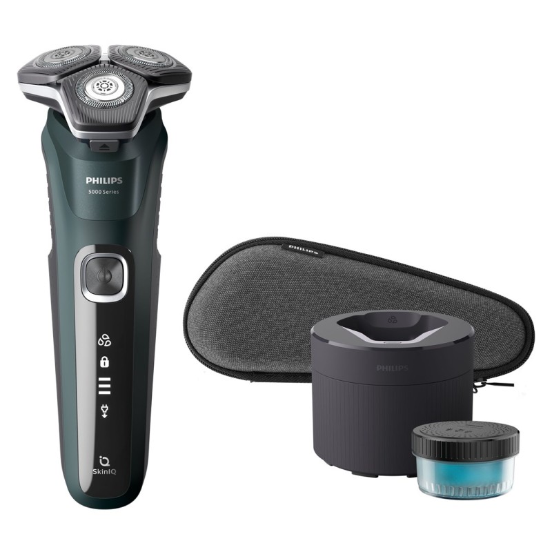 Philips SHAVER Series 5000 S5884/50 men's shaver Rotation shaver Trimmer Black, Green