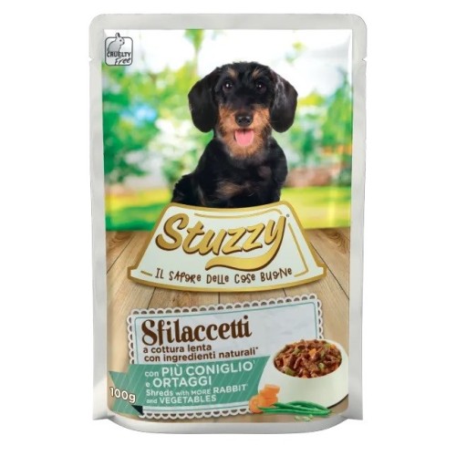 STUZZY Shreds with rabbit and vegetables - wet dog food - 100 g STUZZY Shreds with rabbit and vegetables - wet dog food - 100 g