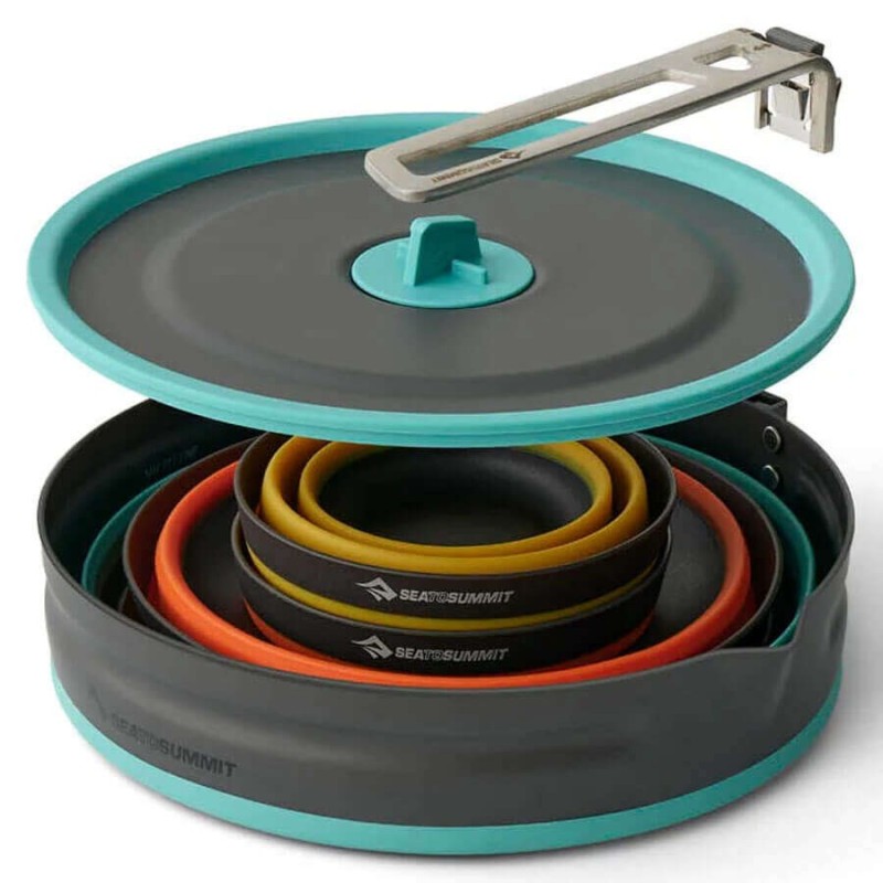 SEA TO SUMMIT Frontier UL ultra-light folding pot set for 2 people/5 pieces SEA TO SUMMIT Frontier UL ultra-light folding pot set for 2 people/5 pieces