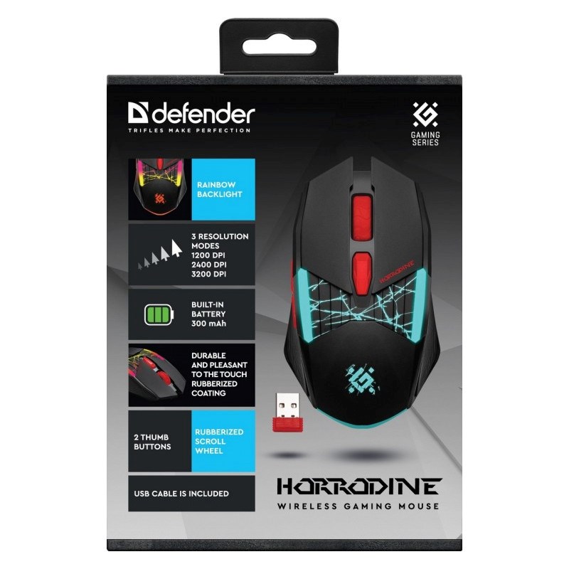 MOUSE DEFENDER GM-126 TISA RF+BT OPTIC 1600dpi 6P BLACK MOUSE DEFENDER GM-126 TISA RF+BT OPTIC 1600dpi 6P BLACK