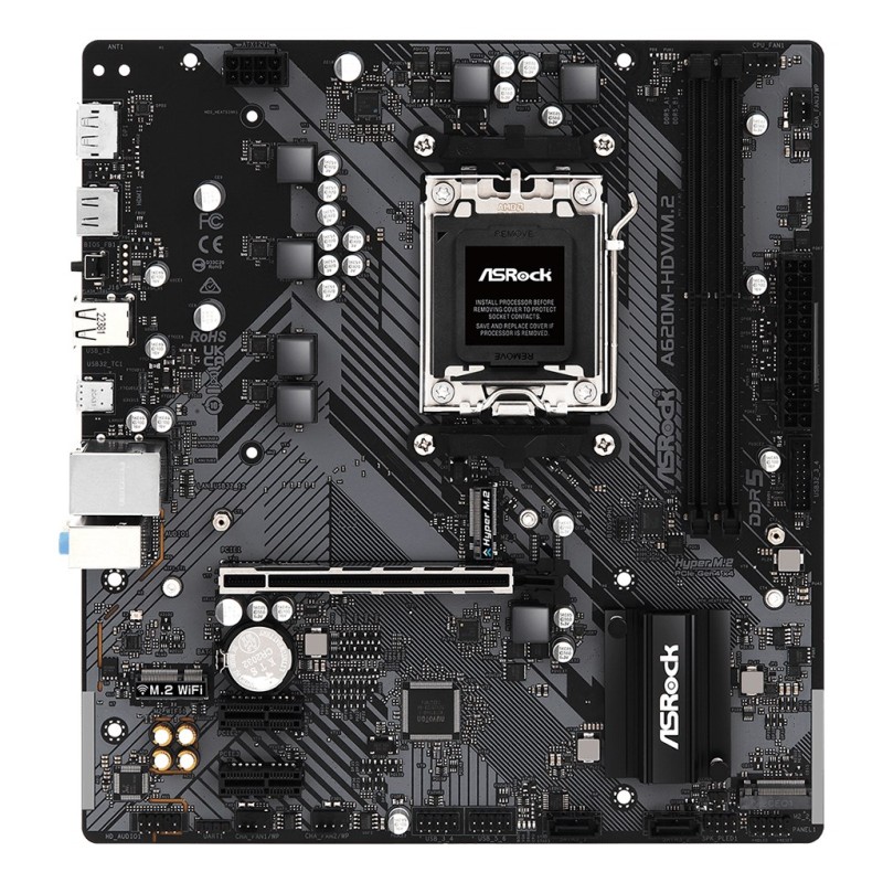 Asrock A620M-HDV/M.2 AMD A620 Socket AM5 micro ATX Asrock A620M-HDV/M.2 AMD A620 Socket AM5 micro ATX