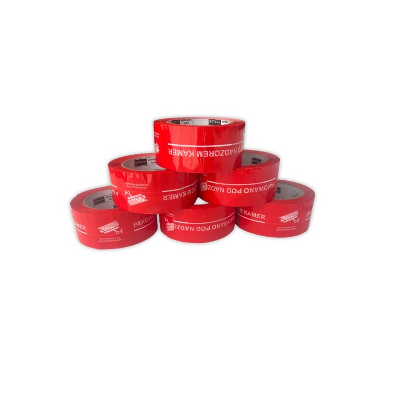 BSTech adhesive tape printed 48 mm x 100 m ‘Packed under camera surveillance’ BSTech adhesive tape printed 48 mm x 100 m ‘Packed under camera surveillance’