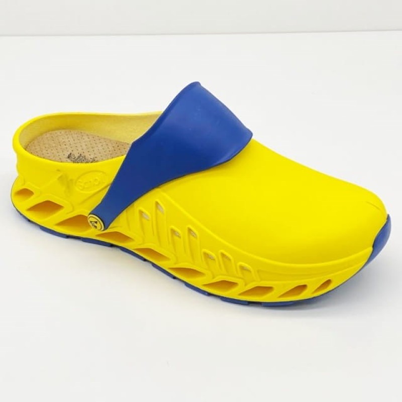 Scholl Evoflex  - unisex clogs yellow, size 38