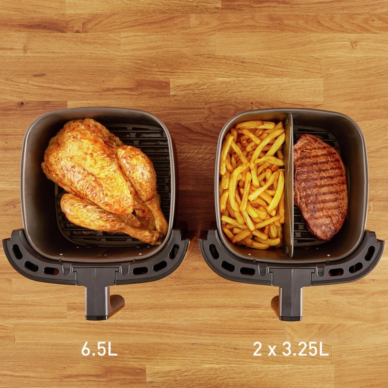 TEFAL Easy Fry & Grill EY801D 6.5 L Stand-alone 1650 W Hot air fryer Stainless steel TEFAL Easy Fry & Grill EY801D 6.5 L Stand-alone 1650 W Hot air fryer Stainless steel
