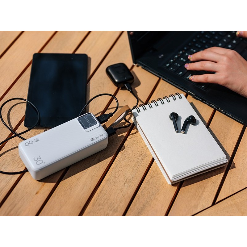 Tracer Blaze 30000 mAh 65 W, White Tracer Blaze 30000 mAh 65 W, White