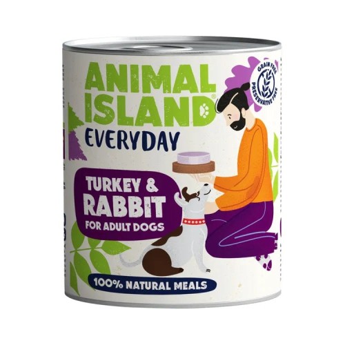 ANIMAL ISLAND Everyday Turkey and rabbit - wet dog food - 800g ANIMAL ISLAND Everyday Turkey and rabbit - wet dog food - 800g